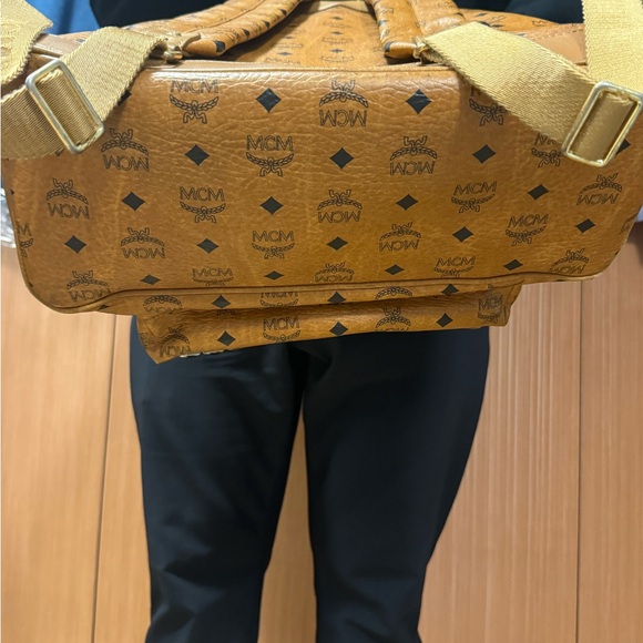 MCM Backpack in Brown and Gold - Picture 9 of 15